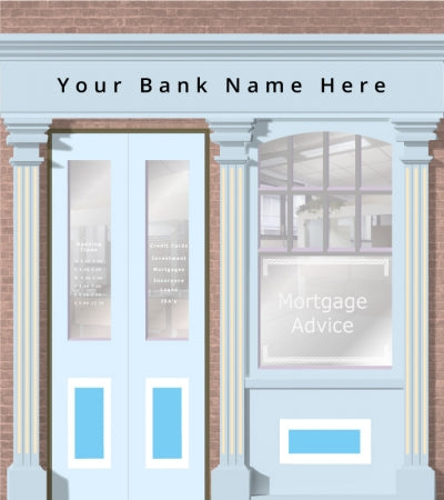 High Street Bank Personalised Wallpaper Mural