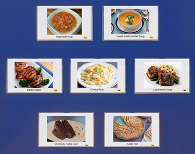 Menu Cards - Box of 240 for use with Menu Board