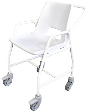Hythe Mobile Shower Chair with Castors - Fixed Height - 2 Brakes