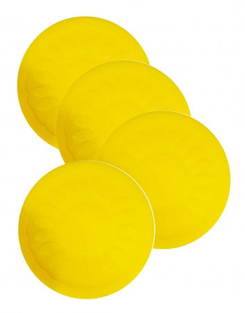 Non Slip Silicone Round Coaster - Yellow